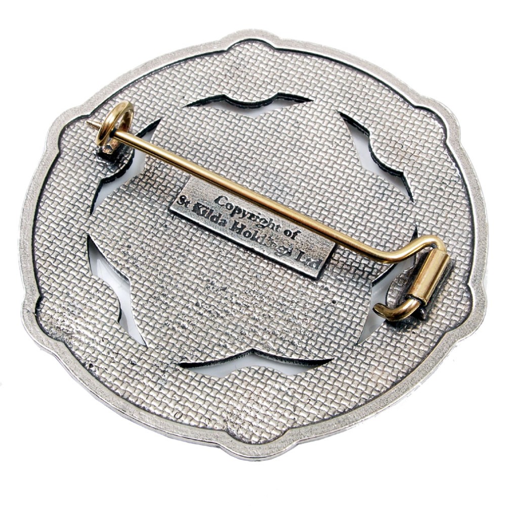 Plaid Brooch Celtic Key