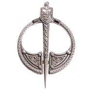 Plaid Brooch Rampant Lion Scottish Penannular 