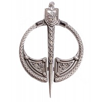 Plaid Brooch Rampant Lion Scottish Penannular 