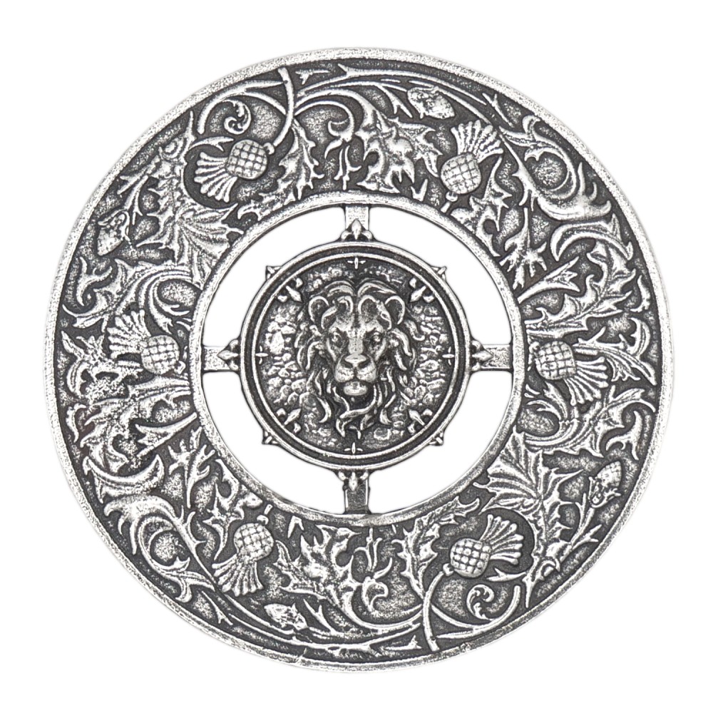 Plaid Brooch - the Treasure Lion