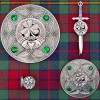 Plaid Brooch Celtic Knot Large Irish Clan/Sept Crest