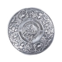 Plaid Brooch Caledonia Thistle Small Clan Nicolson Crest 