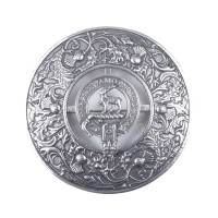 Plaid Brooch Caledonia Thistle Small Clan Scott Crest 