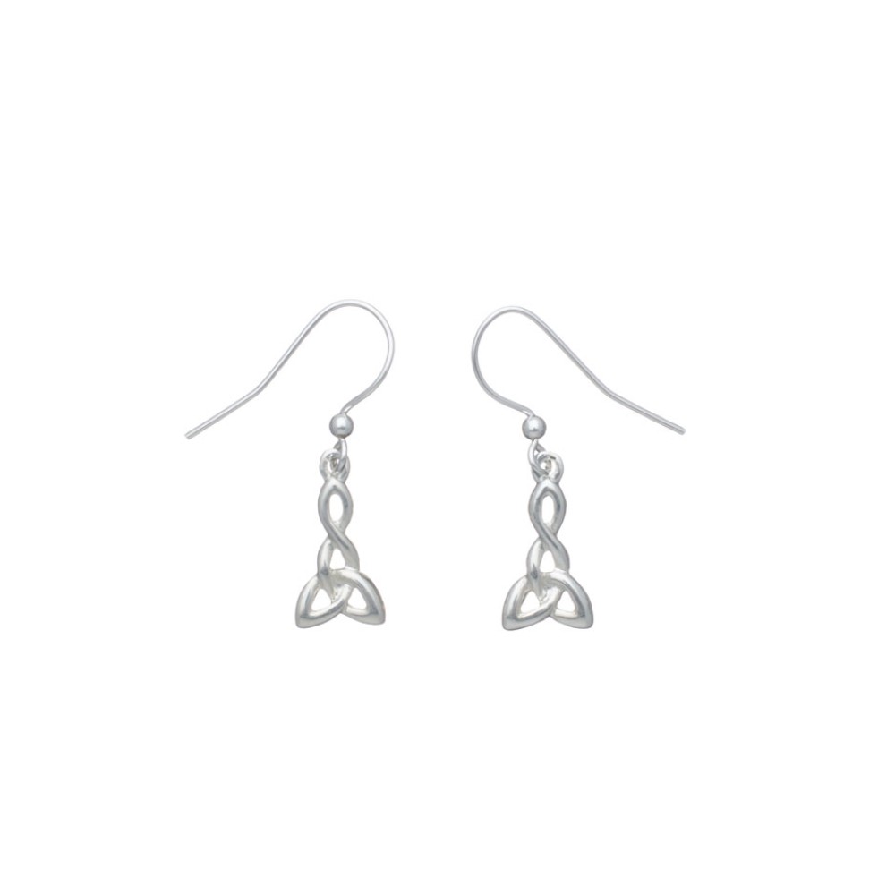 Carrick Celtic Knot Triangle Pendant and Earring Set