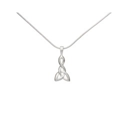 Carrick Celtic Knot Triangle Pendant and Earring Set