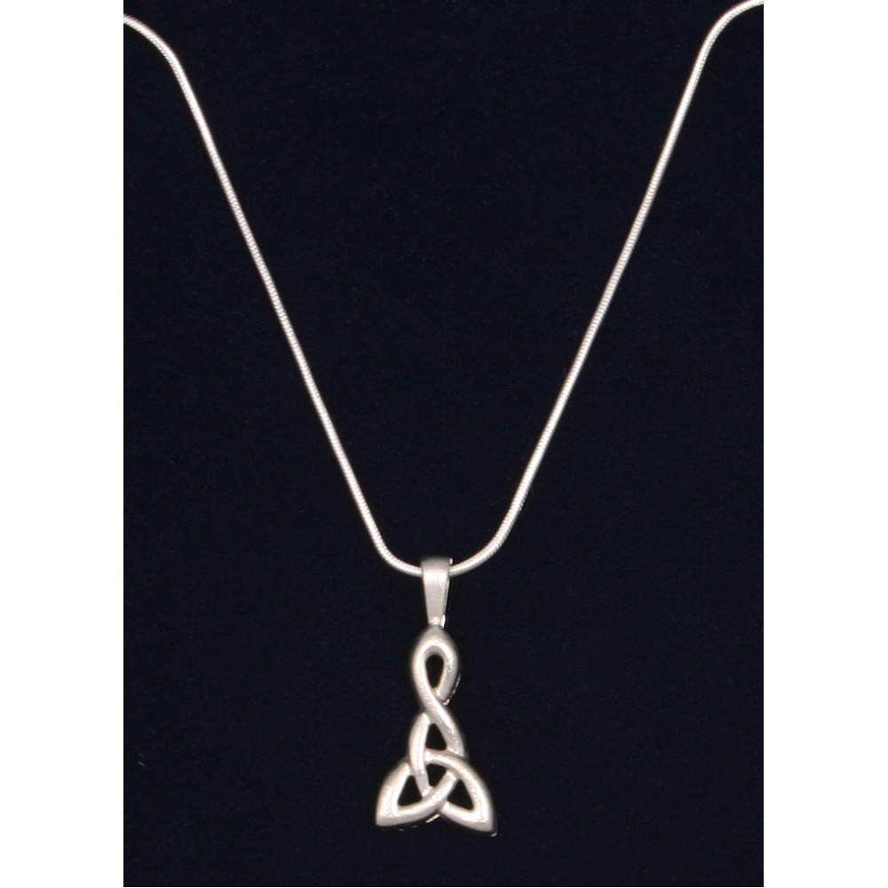 Carrick Celtic Knot Triangle Pendant and Earring Set
