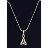 Carrick Celtic Knot Triangle Pendant and Earring Set