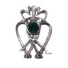 Plain Luckenbooth Brooch with gemstone