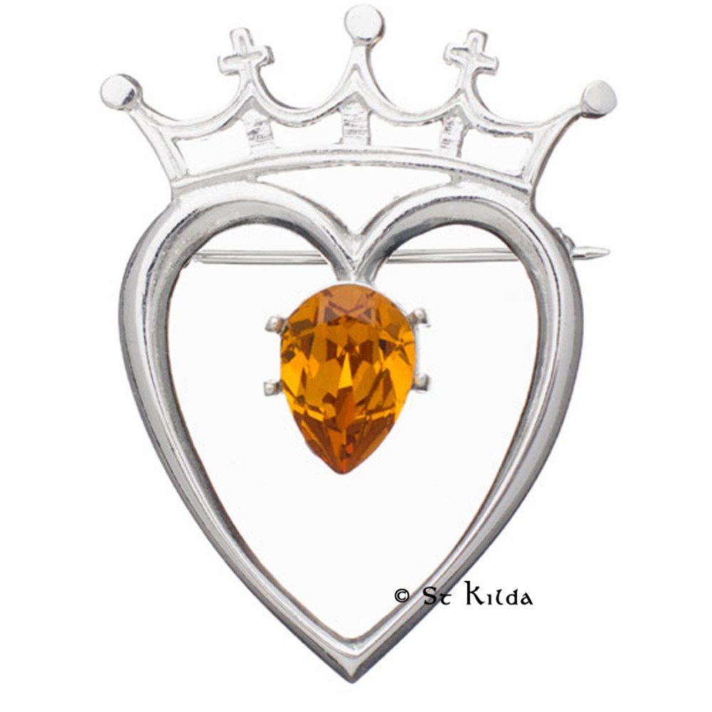 Celtic Deco Luckenbooth Brooch