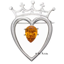 Celtic Deco Luckenbooth Brooch