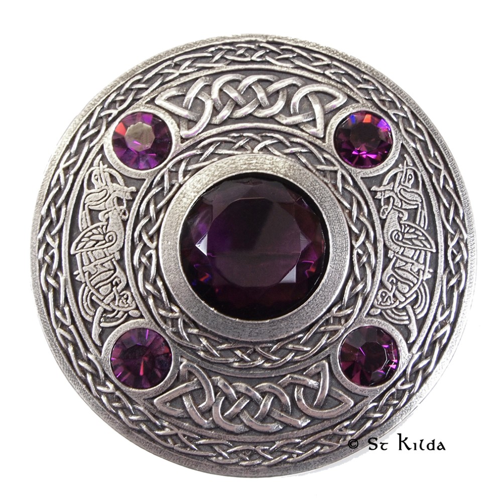 Plaid Brooch Gemset