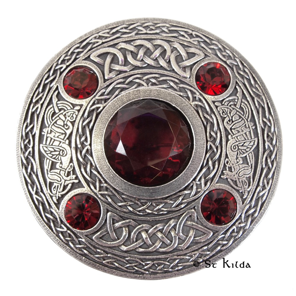 Plaid Brooch Gemset