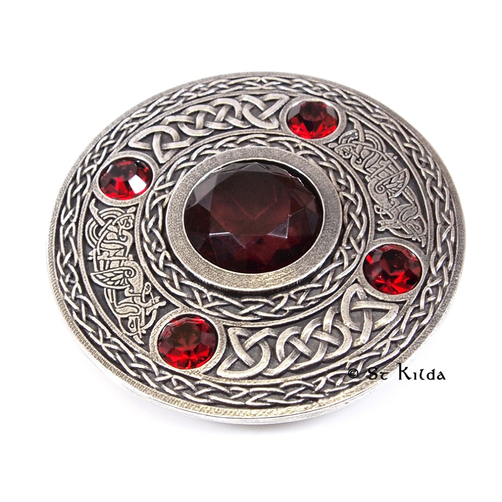 Plaid Brooch Gemset