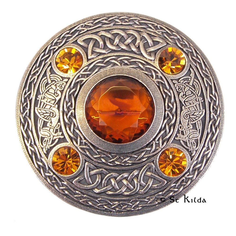 Plaid Brooch Gemset