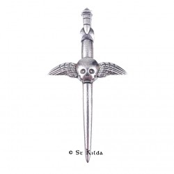 Kilt Pin - Winged Skull