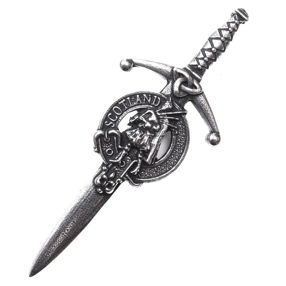 Kilt Pin Bagpiper Crest