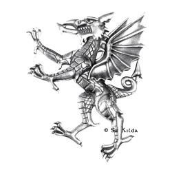 Kilt Pin Dragon Rampant