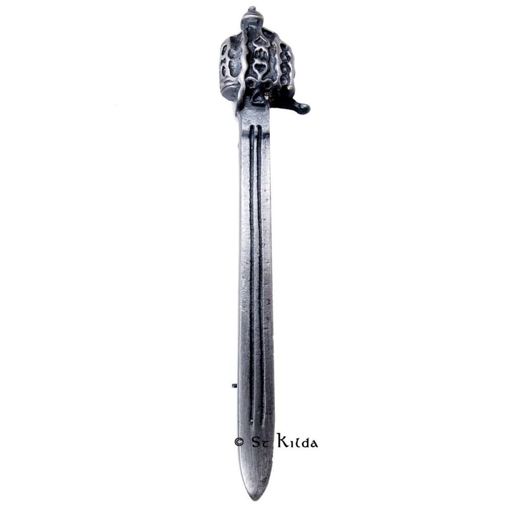 Kilt Pin Basket Hilted Sword