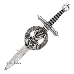 Kilt Pin Irish Harp Crest