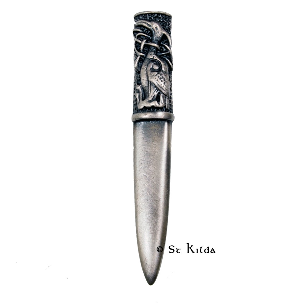 Antique Celtic Wading Bird Kilt Pin
