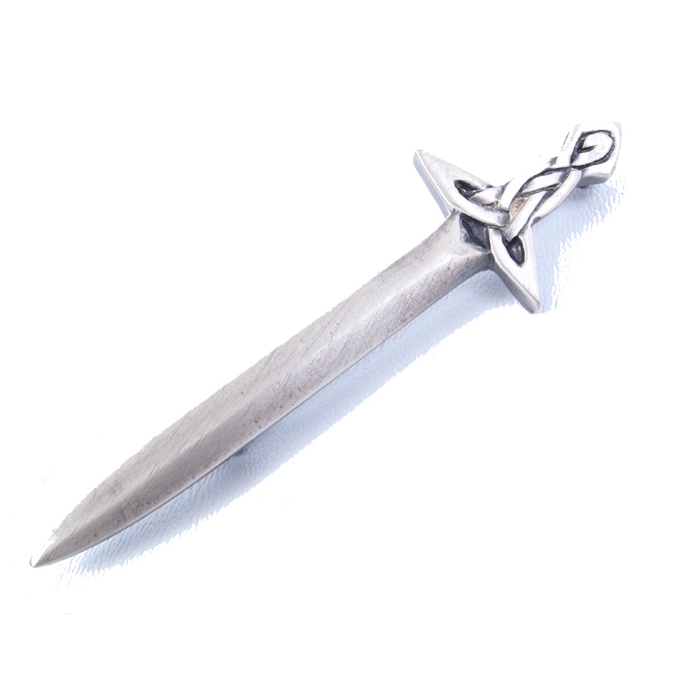 Kilt Pin Interlaced Broad Sword 