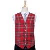 Tartan Waistcoat Polyviscose - Vegan Friendly - Standard Size - Made to Order