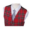 Tartan Waistcoat Polyviscose - Vegan Friendly - Standard Size - Made to Order