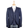 Lomond Blue Tweed Argyll Kilt Jackets with Waistcoats