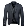 Braemar Tweed Jacket in Black Arrochar
