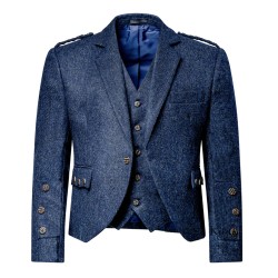 Braemar Tweed Jacket in Lomond Blue