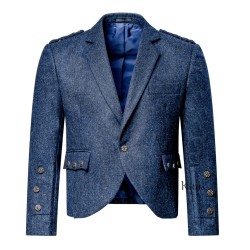 Braemar Tweed Jacket in Lomond Blue