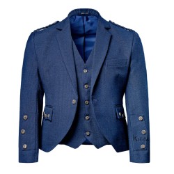 Braemar Tweed Jacket in Navy Arrochar