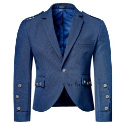 Braemar Tweed Jacket in Navy Arrochar
