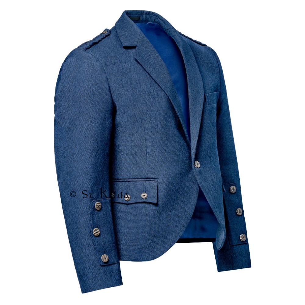 Braemar Tweed Jacket in Navy Arrochar