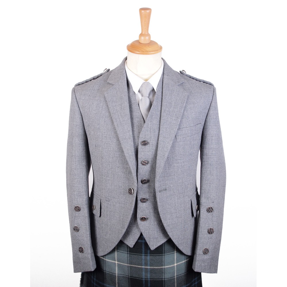 Braemar Tweed Jacket in Grey Arrochar