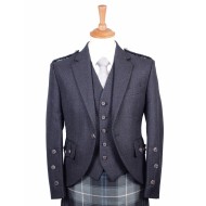 Braemar Tweed Jacket in Charcoal Arrochar