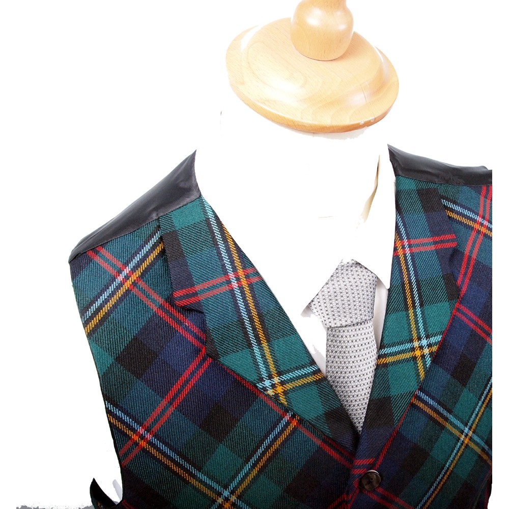 Ladies' Tartan Waistcoat - Polyviscose - Vegan Friendly