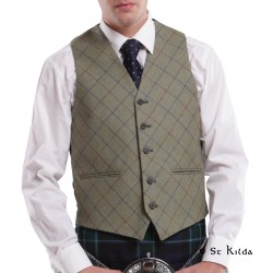 Patterned Tweed Waistcoat - Standard Size - Made to Order
