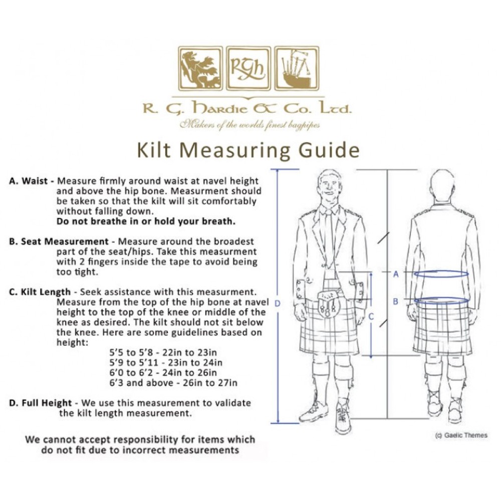 Full 8 Yard Kilt - Dalziel Modern