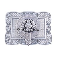 <br>Clan Buchanan Crest Celtic Knot Belt Buckle 
