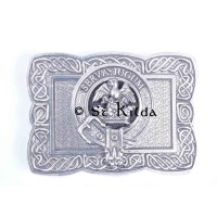 <br>Clan Hay Crest Celtic Knot Belt Buckle 