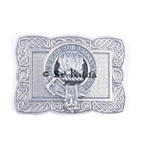 <br>Clan Irvine Crest Celtic Knot Belt Buckle 