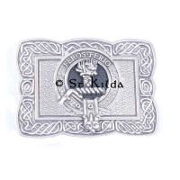 <br>Clan Chisholm Crest Celtic Knot Belt Buckle 