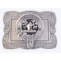 <br>Clan Macewen Crest Celtic Knot Belt Buckle 