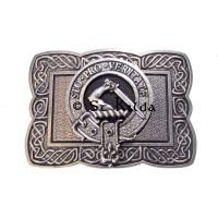 <br>Clan Guthrie Crest Celtic Knot Belt Buckle 