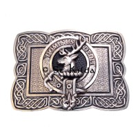 <br>Clan Herries Crest Celtic Knot Belt Buckle 