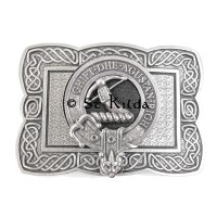 <br>Clan Macinnes Crest Celtic Knot Belt Buckle 