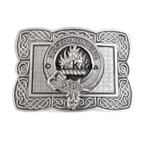 <br>Clan Mackenzie Crest Celtic Knot Belt Buckle 