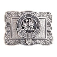 <br>Clan Mackinnon Crest Celtic Knot Belt Buckle 