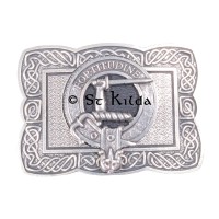 <br>Clan Macrae Crest Celtic Knot Belt Buckle 
